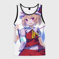 Майка-безрукавка мужская Touhou Project Фландр Скарлет, цвет: 3D-черный