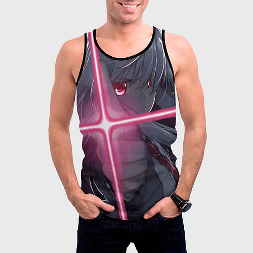 Мужская майка без рукавов Touhou Project Рейсен Удонгейн Инаба / 3D-Черный – фото 3