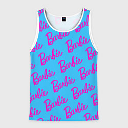 Майка-безрукавка мужская Barbie pattern, цвет: 3D-белый