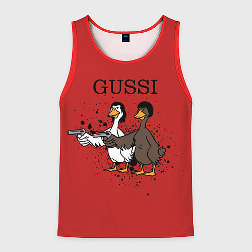Мужская майка без рукавов Гусси из криминального чтиво / 3D-Красный – фото 1