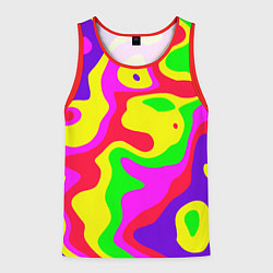 Майка-безрукавка мужская Абстракция пять цветов, цвет: 3D-красный