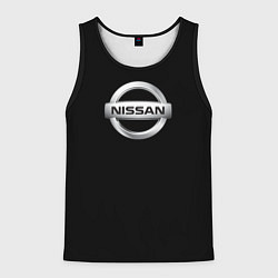 Майка-безрукавка мужская Nissan sport auto, цвет: 3D-черный