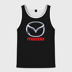 Майка-безрукавка мужская Mazda japan motor, цвет: 3D-белый