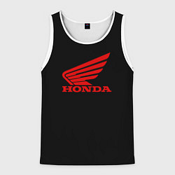 Майка-безрукавка мужская Honda sportcar, цвет: 3D-белый