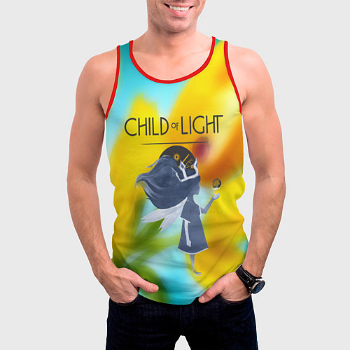 Мужская майка без рукавов Child of Light game fairy tale / 3D-Красный – фото 3