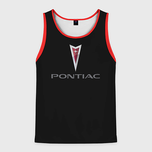 Мужская майка без рукавов Pontiac auto / 3D-Красный – фото 1