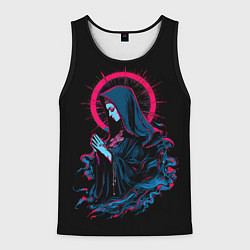 Майка-безрукавка мужская Мрачная монахиня, цвет: 3D-черный