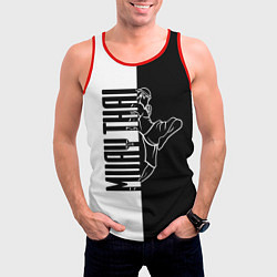 Майка-безрукавка мужская Muay-Thai, цвет: 3D-красный — фото 2