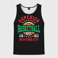 Майка-безрукавка мужская Superior basketball, цвет: 3D-черный