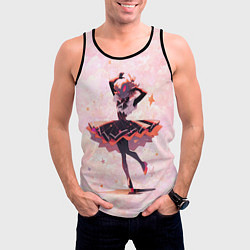Майка-безрукавка мужская Балерина в Хэллоуин, цвет: 3D-черный — фото 2