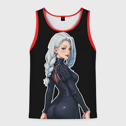 Мужская майка без рукавов Мей Мей в платье / 3D-Красный – фото 1