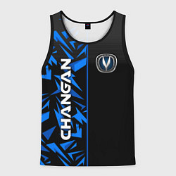 Майка-безрукавка мужская Changan - blue uniform, цвет: 3D-черный