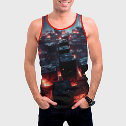 Майка-безрукавка мужская Гармония форм, цвет: 3D-красный — фото 2