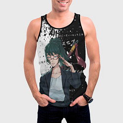 Майка-безрукавка мужская Маки дзенин из магической битвы, цвет: 3D-черный — фото 2