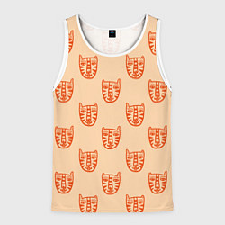 Мужская майка без рукавов Drawn Tiger