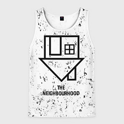 Майка-безрукавка мужская The Neighbourhood glitch на светлом фоне, цвет: 3D-белый