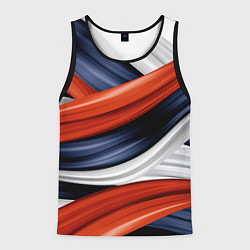 Майка-безрукавка мужская Триколор из абстракции, цвет: 3D-черный