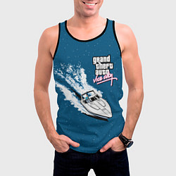 Майка-безрукавка мужская Grand Theft Auto - Vice City, цвет: 3D-черный — фото 2