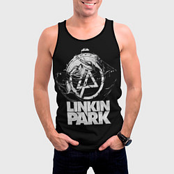 Майка-безрукавка мужская Linkin Park рэп-метал, цвет: 3D-черный — фото 2