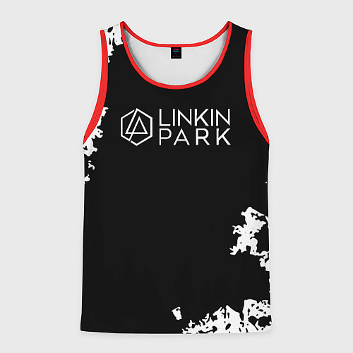 Мужская майка без рукавов Linkin Park рок бенд / 3D-Красный – фото 1