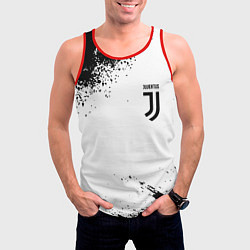 Майка-безрукавка мужская Juventus sport color black, цвет: 3D-красный — фото 2