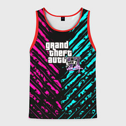 Майка-безрукавка мужская GTA6 vice city game, цвет: 3D-красный