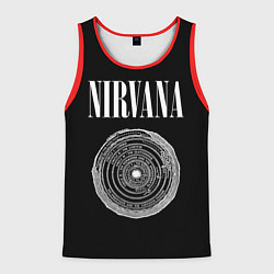 Майка-безрукавка мужская Nirvana Inferno, цвет: 3D-красный