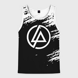 Майка-безрукавка мужская Linkin Park - black and white, цвет: 3D-белый