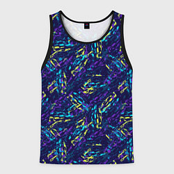 Майка-безрукавка мужская Abstract vector pattern, цвет: 3D-черный