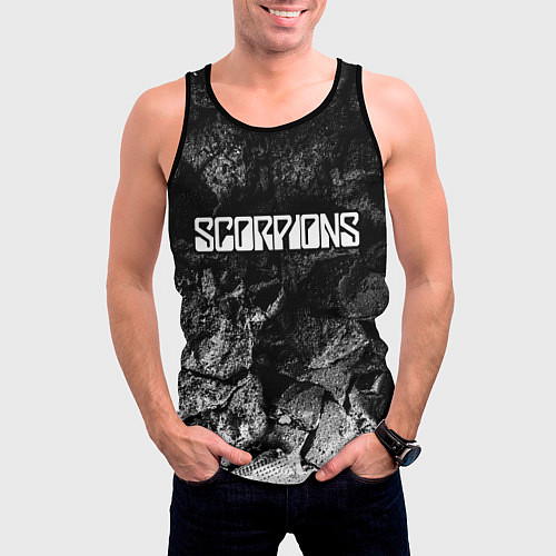 Мужская майка без рукавов Scorpions black graphite / 3D-Черный – фото 3