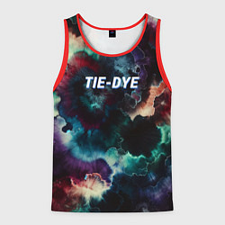 Майка-безрукавка мужская Tie - dye, цвет: 3D-красный