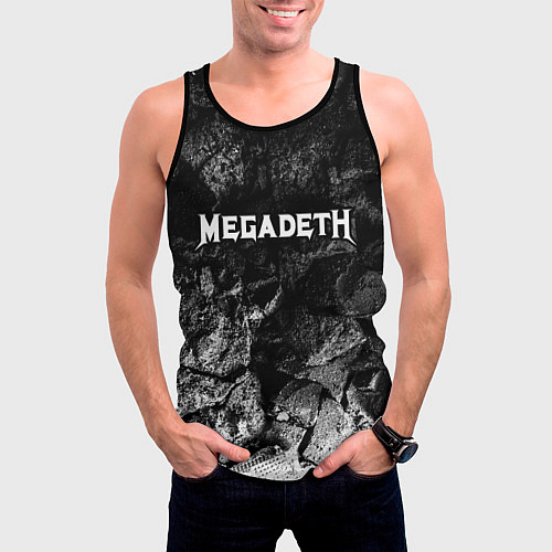 Мужская майка без рукавов Megadeth black graphite / 3D-Черный – фото 3