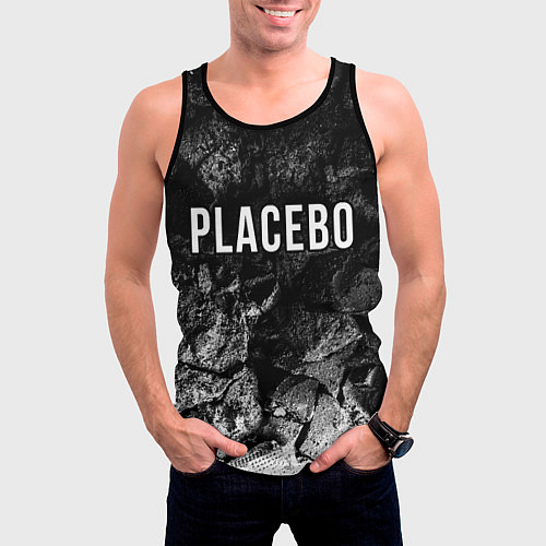 Мужская майка без рукавов Placebo black graphite / 3D-Черный – фото 3