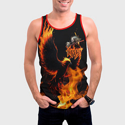 Майка-безрукавка мужская Феникс ария, цвет: 3D-красный — фото 2