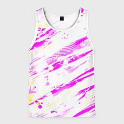 Мужская майка без рукавов Розовые паттерны