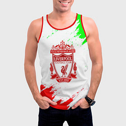 Майка-безрукавка мужская Liverpool краски спорт, цвет: 3D-красный — фото 2
