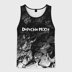 Майка-безрукавка мужская Depeche Mode black graphite, цвет: 3D-черный