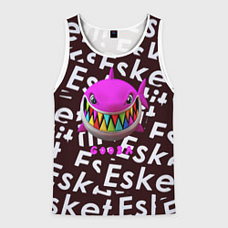 Майка-безрукавка мужская Esskeetit logo pattern, цвет: 3D-белый