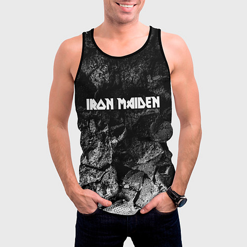 Мужская майка без рукавов Iron Maiden black graphite / 3D-Черный – фото 3