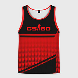 Майка-безрукавка мужская CS GO geometry sport, цвет: 3D-красный