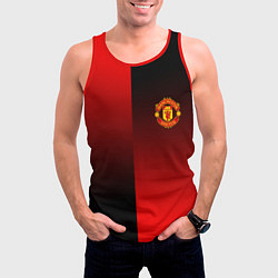 Майка-безрукавка мужская Манчестер Юнайтед градиент спорт, цвет: 3D-красный — фото 2