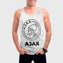 Майка-безрукавка мужская Ajax с потертостями на светлом фоне, цвет: 3D-белый — фото 2