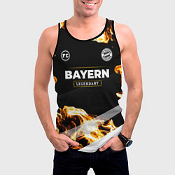 Майка-безрукавка мужская Bayern legendary sport fire, цвет: 3D-черный — фото 2