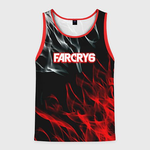 Мужская майка без рукавов Farcry flame / 3D-Красный – фото 1
