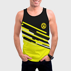 Майка-безрукавка мужская Borussia текстура спорт, цвет: 3D-черный — фото 2