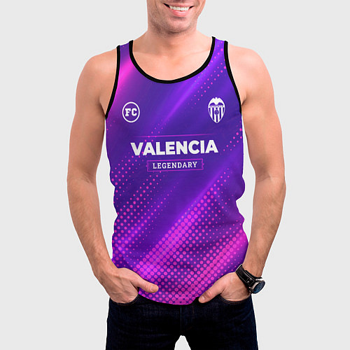Мужская майка без рукавов Valencia legendary sport grunge / 3D-Черный – фото 3