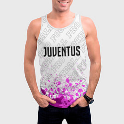 Майка-безрукавка мужская Juventus pro football посередине, цвет: 3D-белый — фото 2