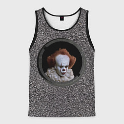 Майка-безрукавка мужская Оно в люке, цвет: 3D-черный