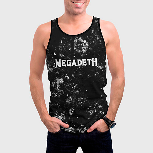 Мужская майка без рукавов Megadeth black ice / 3D-Черный – фото 3