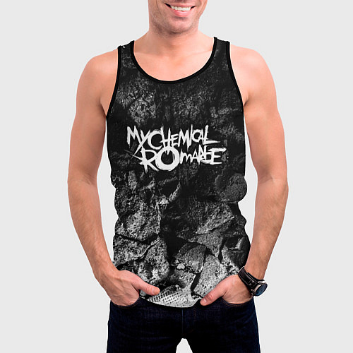 Мужская майка без рукавов My Chemical Romance black graphite / 3D-Черный – фото 3